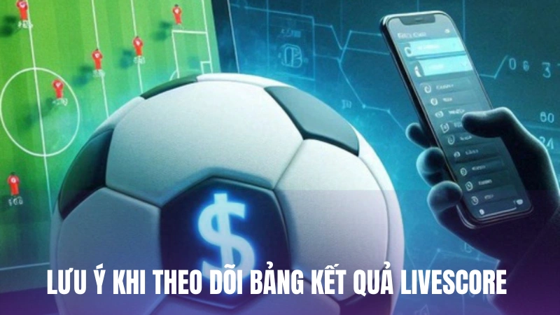 Lưu ý khi theo dõi bảng kết quả livescore cho người mới